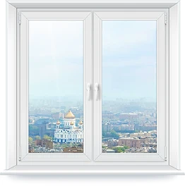 Окно ПВХ двухстворчатое KBE Gut